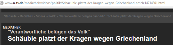 SchäubleGriechenland